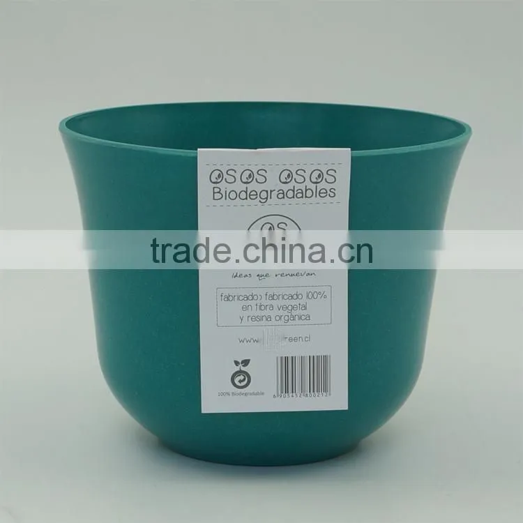 Plain environmental-friendly biodegradable bamboo plant pots