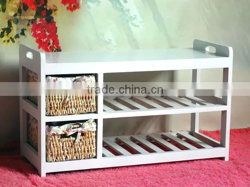 Wooden chair shoe racks for home