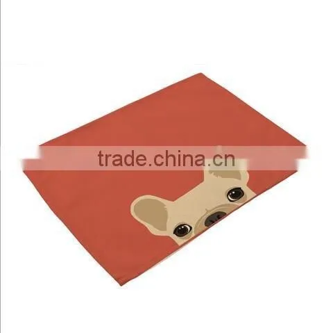 Animal Printing Table Dinner Napkin Linen Cotton Folding Design For Home Restuarant Decoration Pieces