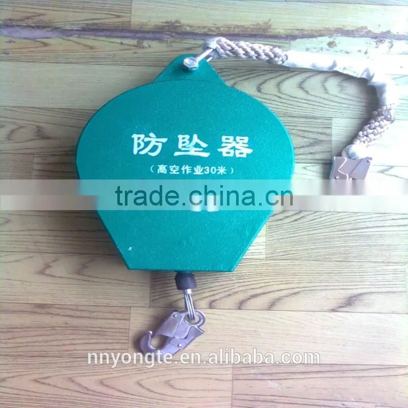 Steel salf wire rope retractable fall arrester