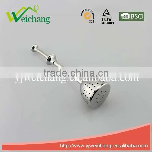 WCE121 Good quality Stainless Steel Tea tools Tea Strainer Tea Infuser Long handle push-open style Durable and Rust Resistant