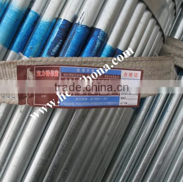 Hot dipped galvanized carbon steel welded pipes
