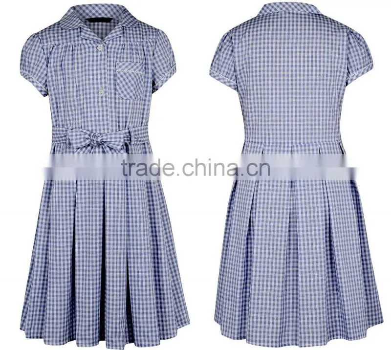short sleeve summer child middle school hig school fashion school dress