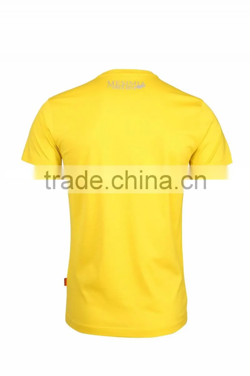 mens fashion design cotton plain bright t shirt