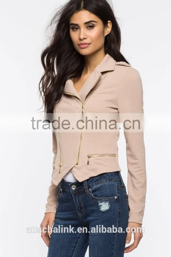 2016 fashion design elegant ladies bulk wholesale jacket