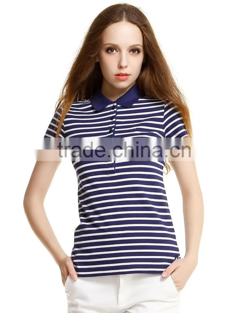New design plain blank ladies polo .custom women polo