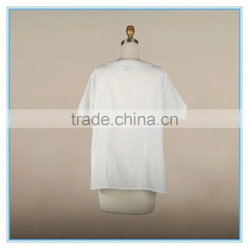 White Cotton Sarees Blouse Hand Designs Crystal Beaded Linen Blouse