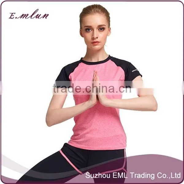 2017 new fashion sports suit for the women wholesale cotton gym suit