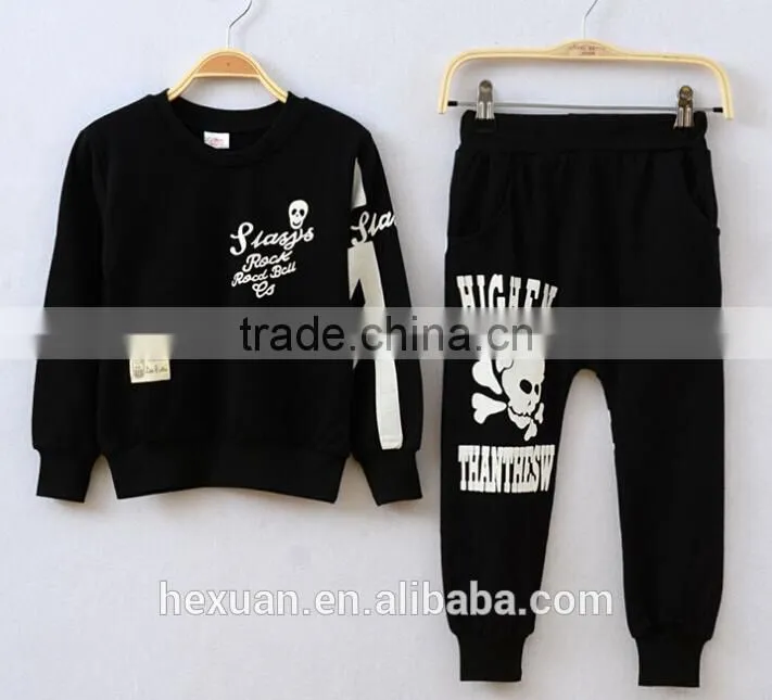 Lovely Kids Autumn Clothing Set Fashion Children Cotton 2 Pcs Clothes Set Long Sleeve Solid Top And Stripes Pant Set