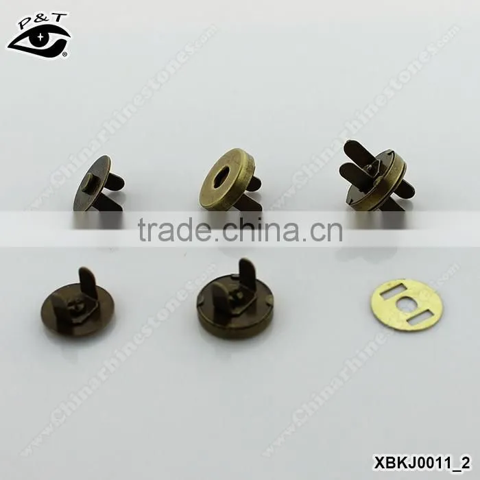 Hot sale magnet button for handbag metal magnet button for purse