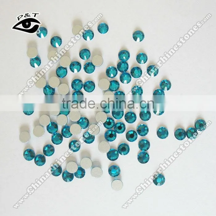 3MM SS10 blue zircon DMC rhinestone flat back non hotfix crystal for nail art