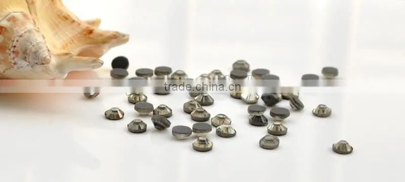 Wholesale Hot Fix Glass Crystal,Hot Fix Rhinestones Rose & Flatback in Black diamond rhinestine