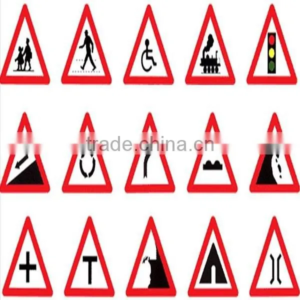 high visibility reflective road traffic sign, traffic signal for safety