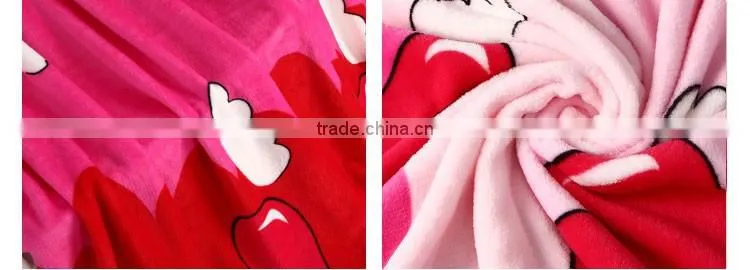 Soft And Fashion Microfiber Coral Fleece Blanket