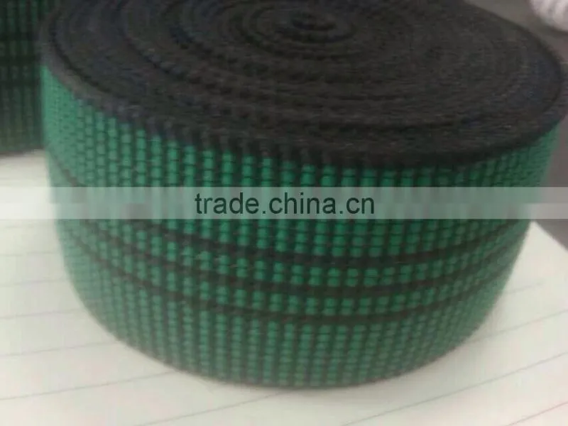 green high quality 100% stretch good tenacity 50mm sofa elastic band