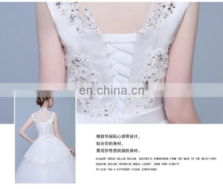 HS1634 2017 Cheap Halter Beading A line Tulle Plus size Long Wedding Dress Guest Gown Maid of Honor