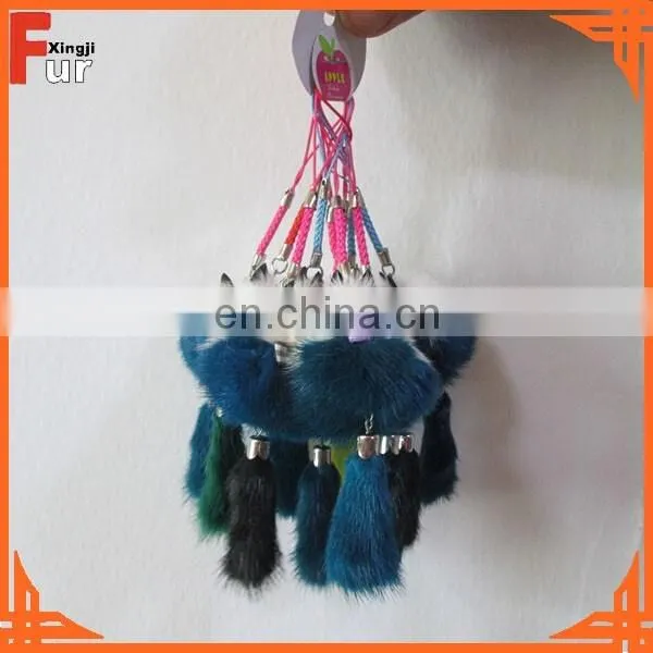 Small Fox Shaped / Different Colors / Mink Fur Keychain
