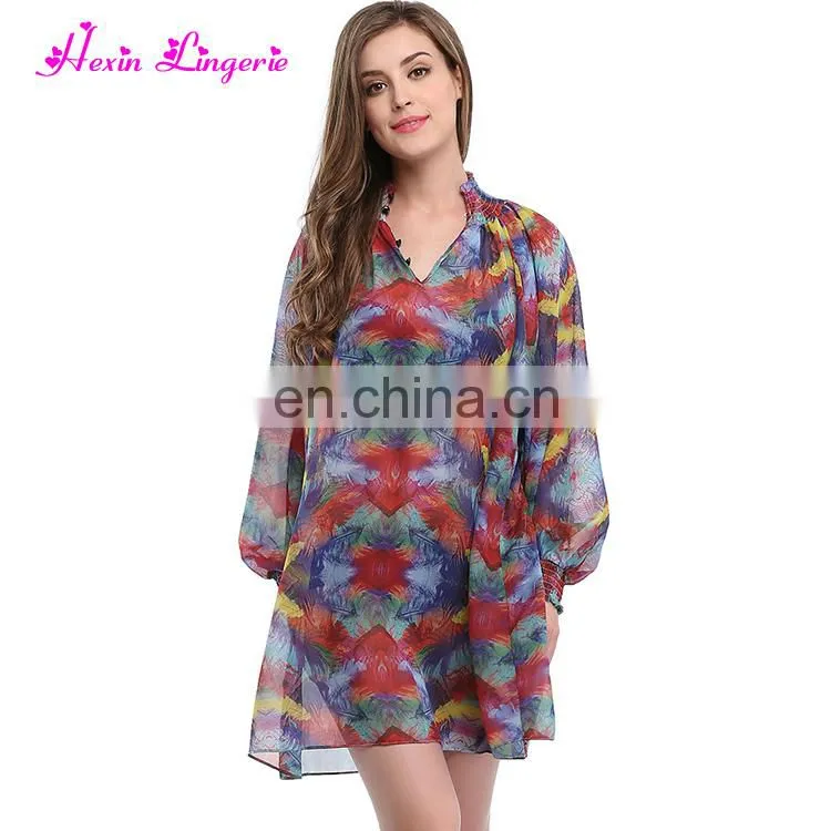 Wholesale Summer Floral Off Shoulder One Size Ladies Beach Dress