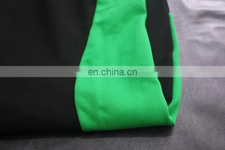 Knitting show thin color matching the dress contrast color Pencil skirt