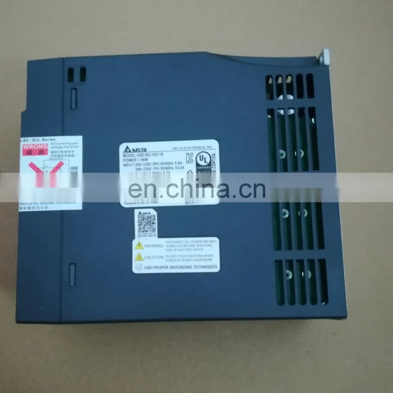 1.5kw Sewing Machine Servo Motor Delta AC Servo Drive ASD-B2-1521-B For Industrial Mechanism