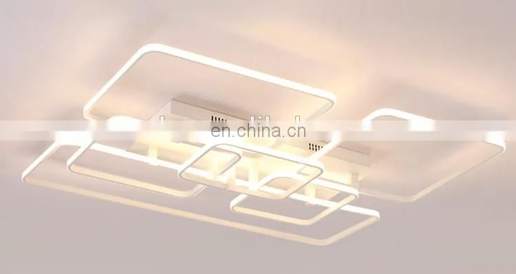 Led ceiling lamp simple living room lighting square personality bedroom study ceiling lighting