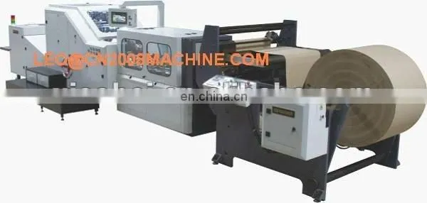 Brown Kraft Paper Shopping Bags with Twist Handle Making Machine