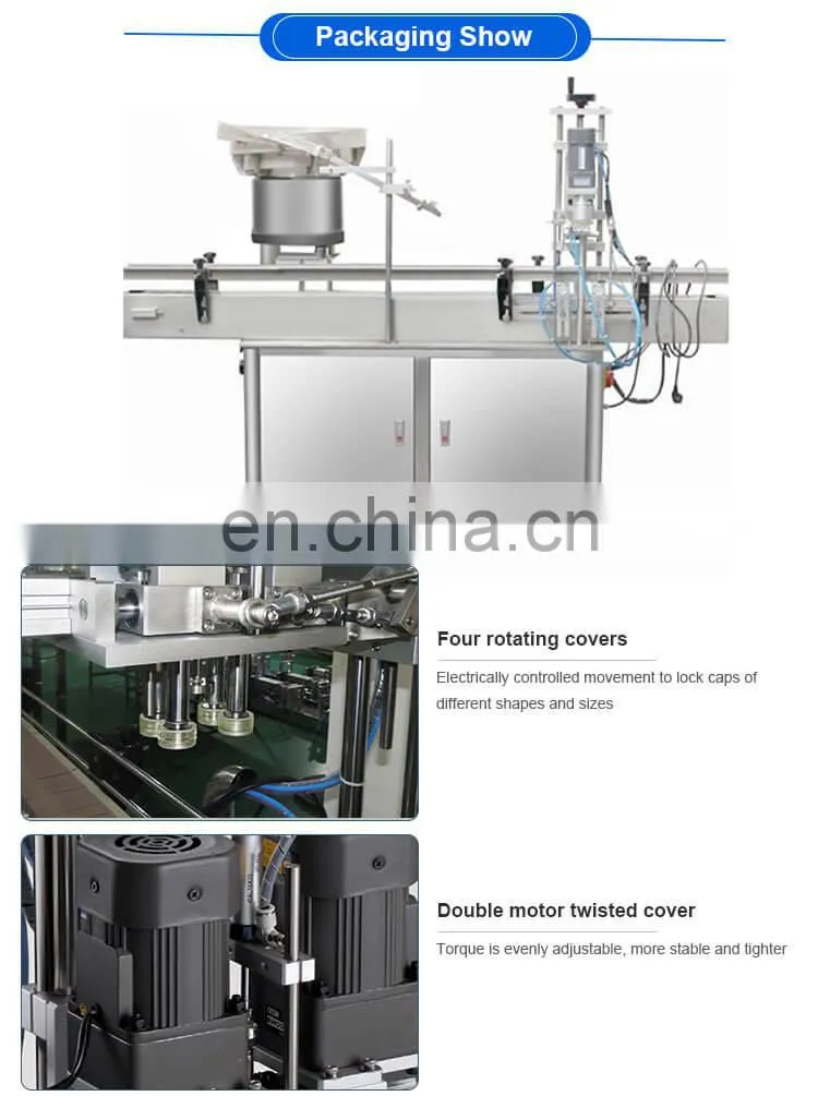Automatic Spindle capper PET Plastic Bottle Lid Capping Machine