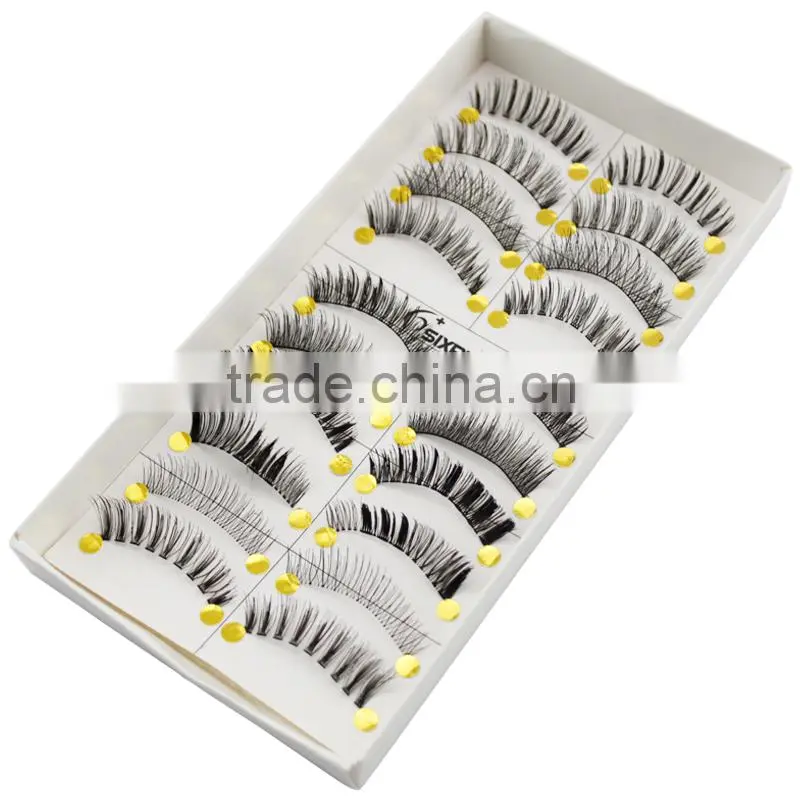 100% Humen hair false eyelashes private label false eyelashes false eyelashes box