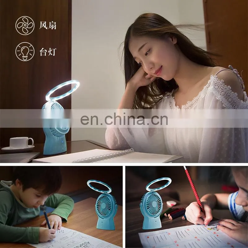 New arrivals high quality 3.5W mini usb table fan with night light