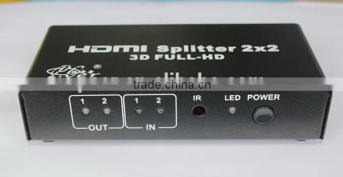 2 in 2 out full HD cable Splitters with remote