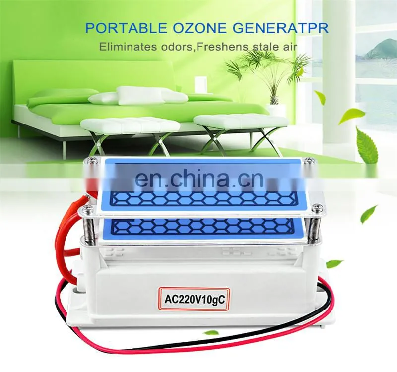 110v 220V 10g Ozone Generator Air Purifier plate Air Ozonizer Portable Ozonator Purifier Home Cleaner Air Sterilization purifier