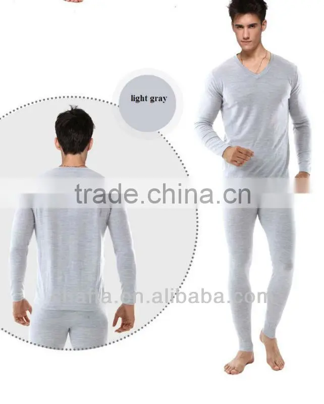 Camel Wool Thermal Underwear Set