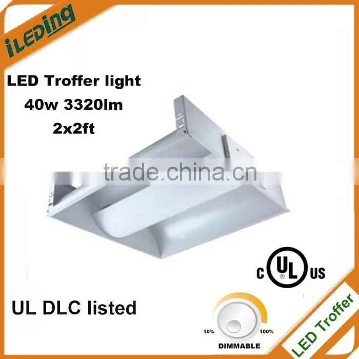 UL DLC listed 2x2ft 40w led recessed troffer light led troffer