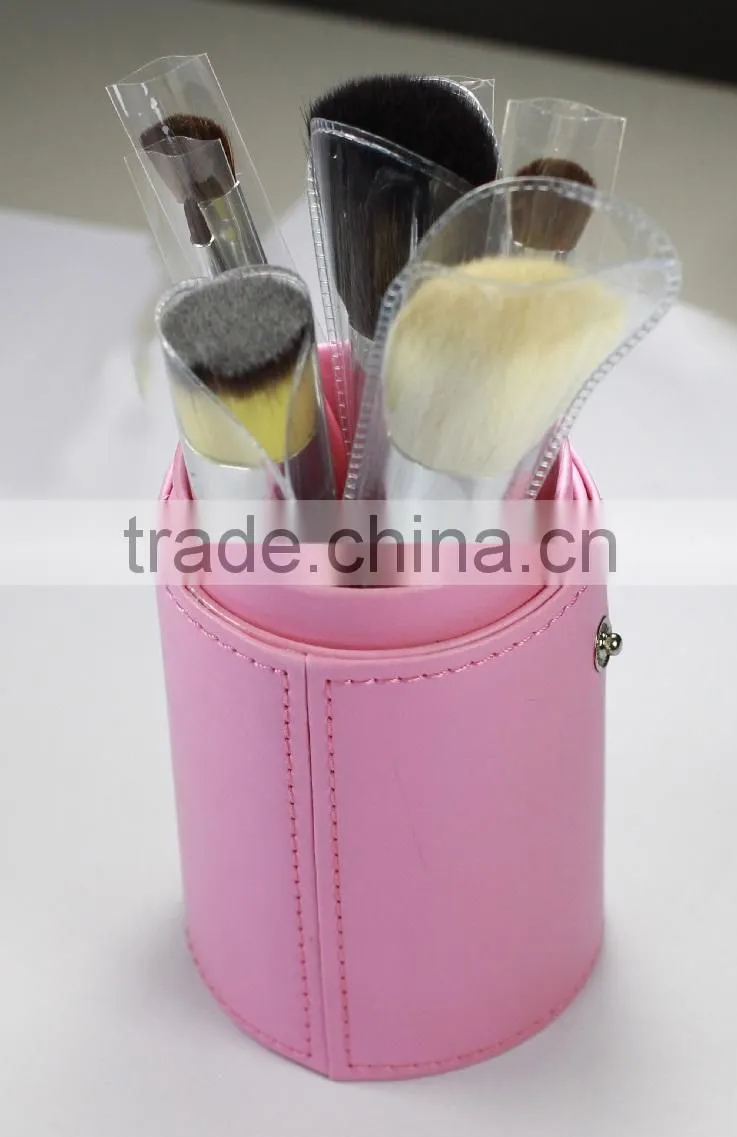 Popular 7pcs makeup brush set cup holder