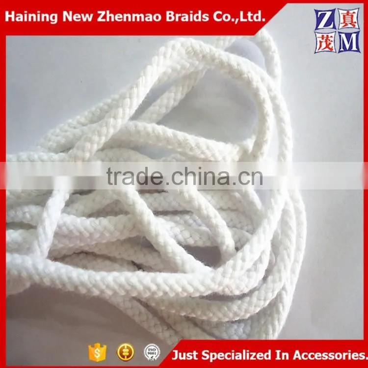 China wholesale 3/4/5/6mm braided cotton cord