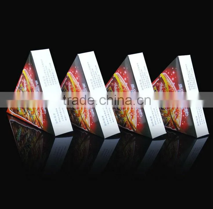 triangle pizza box, mini food packaging box for pizza, triangle sandwich box for packaging