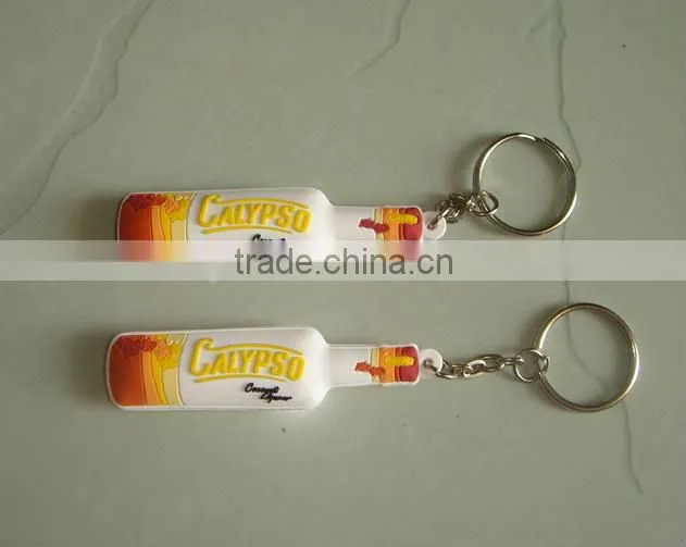 3D cartoon soft PVC keychain for kid gifts, OEM PVC key rings