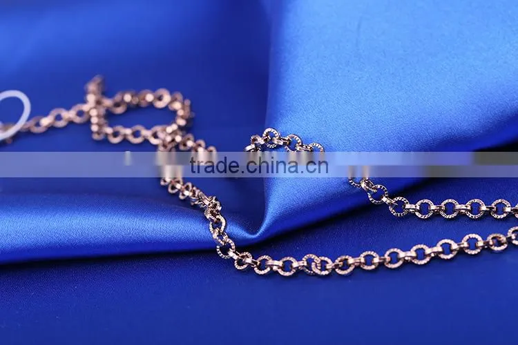 Ornate jewelry chain decorative chain /coffee gold plated necklace