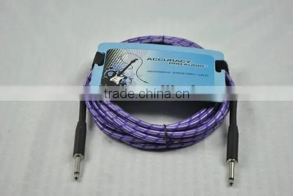 6.35MM 1/4" To 1/4" Mono Low Noise Instrument OFC Cable IC039-10FT