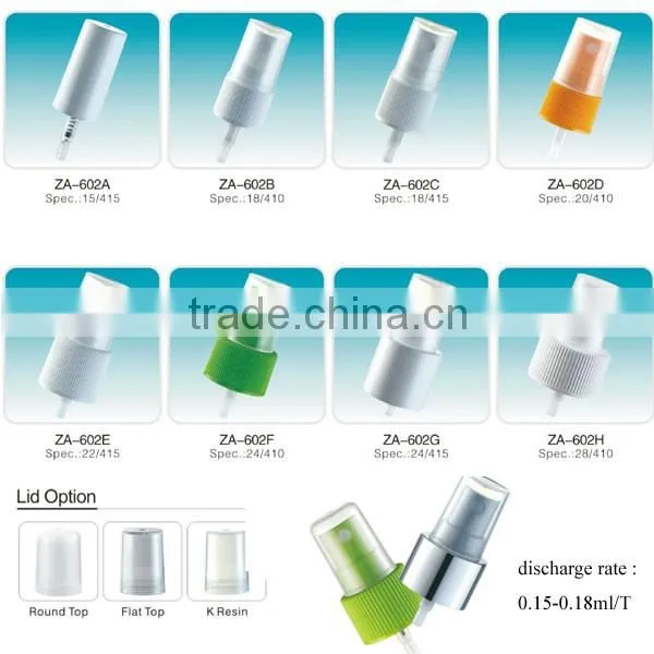 Fine mist sprayer perfume sprayer mist sprayer 24/410 yuyao factory supplier