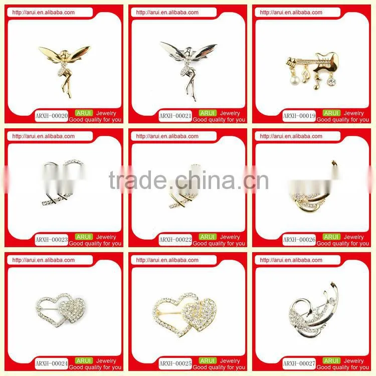 Jewelry from Italy gold diamond fairy angel brooches China wholesale