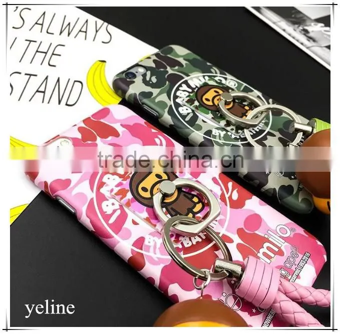 Monkey design phone case with monkey ring holder monkey sling