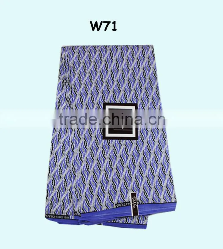 low price high quality african real wax fabric for ladies clothing W71