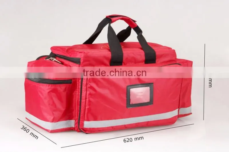 Custom emergency preparedness first aid kit use in camping