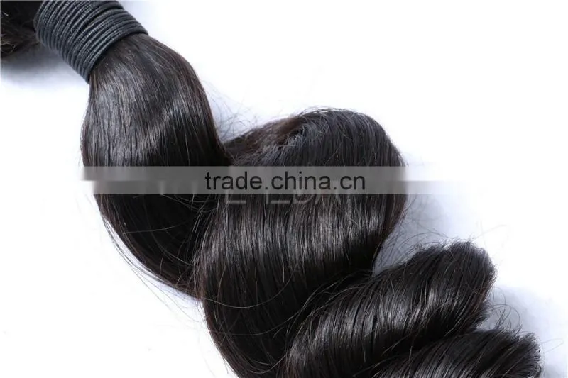 Thick virgin Brazilian hair 3 bundles good soft Indian virgin hair thick bundles hair weaving