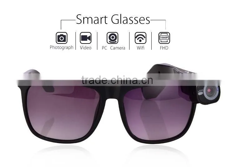2016 NEW Smart Sunglasses Wifi Camera Glasses