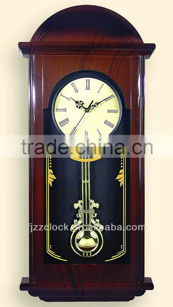 Battery Wall Pendulum and Chiming Clock For Sale