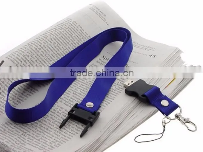 Nylon Products Lanyard Usb Memory Drive 256Mb