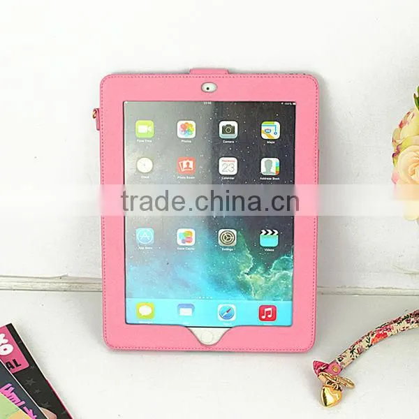 mirror case for ipad 2 3 4 beauty leahter case for ipad