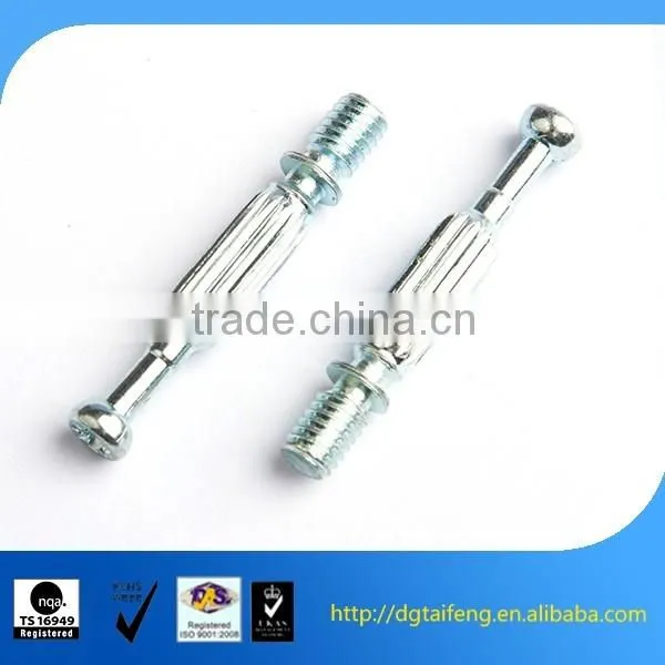 knurled galvanized furniture joint connector cam lock screws